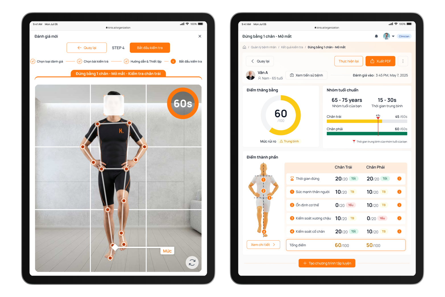 Kinis BalancePro trên iPad